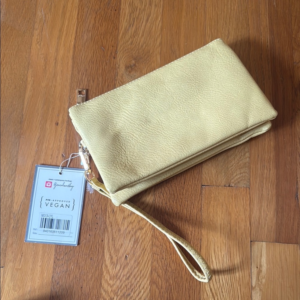 NWT Pastel Yellow Jen & Co Crossbody Bag - Picture 2 of 6